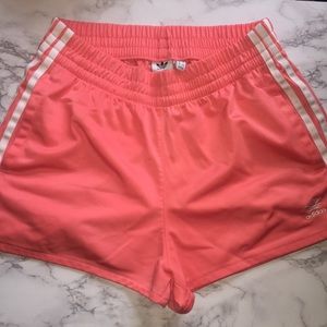 women’s Adidas pink athletic shorts